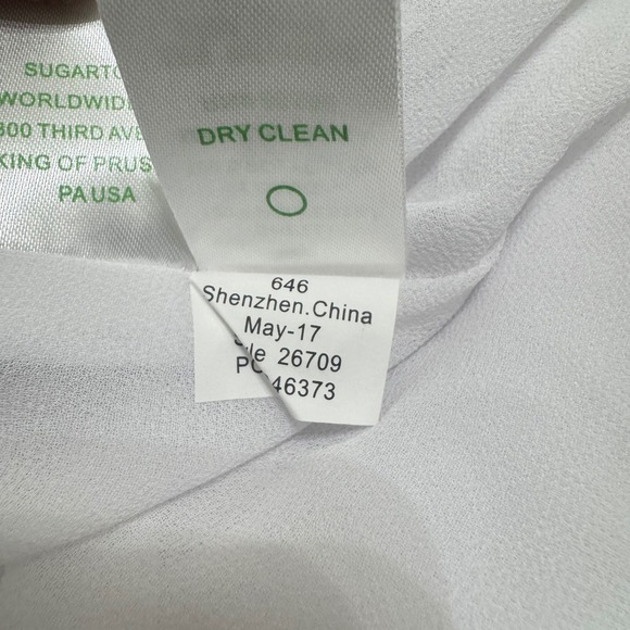 Lilly Pulitzer Caridee Maxi Dress Womens L White Tassel Strapless Tiered - Picture 11 of 11